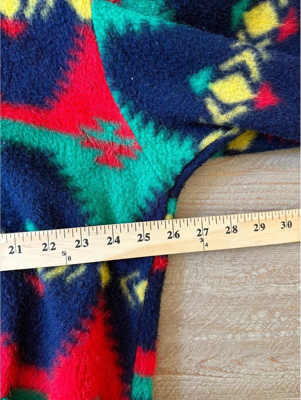 Vintage 1990s Loom Wear Fuzzy Jacket Southwest Aztec Made in USA